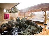 岩石浴和亭子风格的2个露天温泉